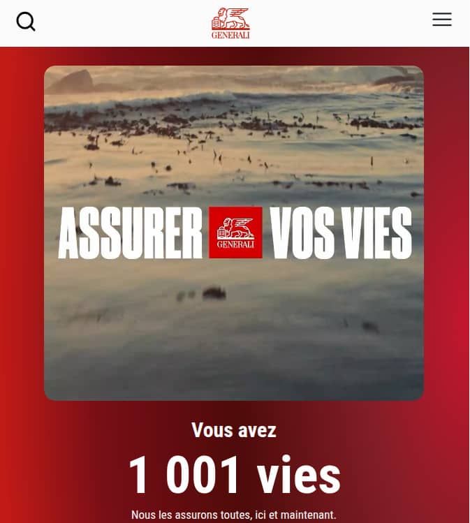 Page d'accueil Generali